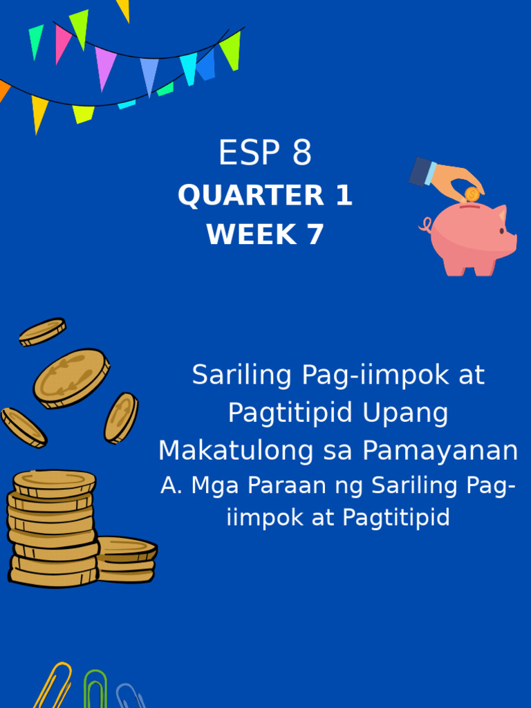 Esp 8 Quarter 1 Week 7 | PDF