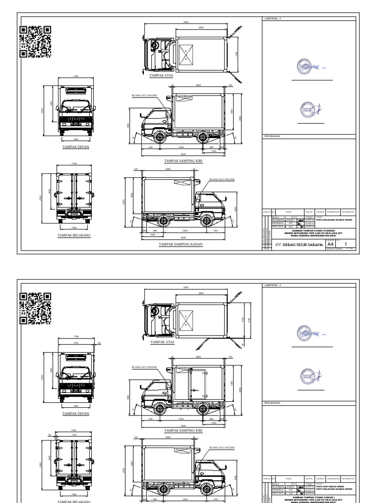 Spesifikasi Mitsubishi L300 PU FB-R | PDF