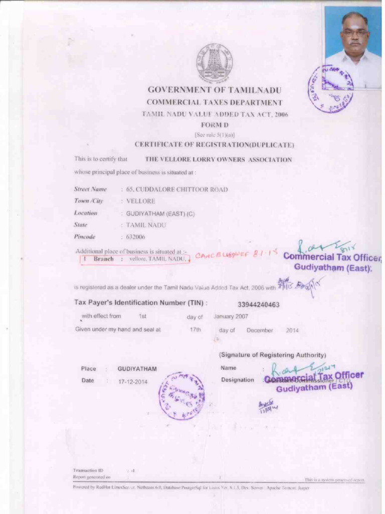 Sales Tax Certificate | PDF