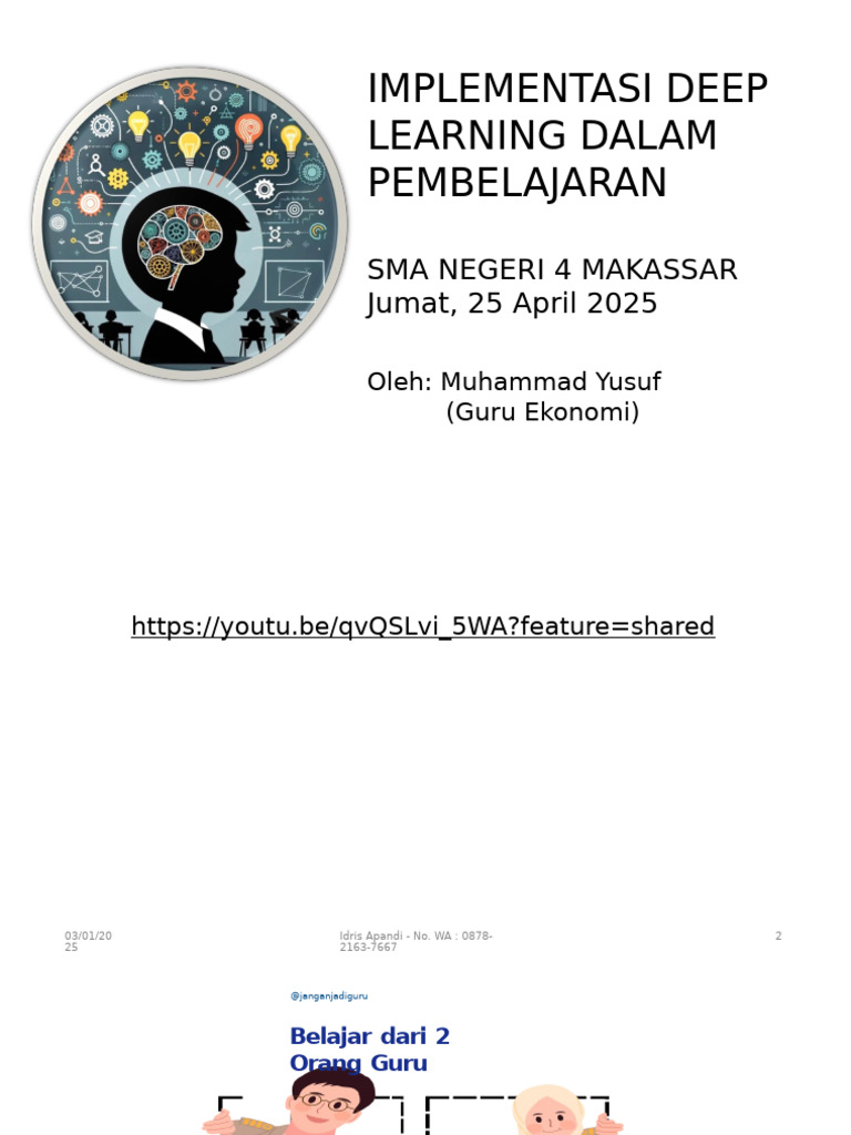 Implementasi Deep Learning Dalam Pembelajaran | PDF