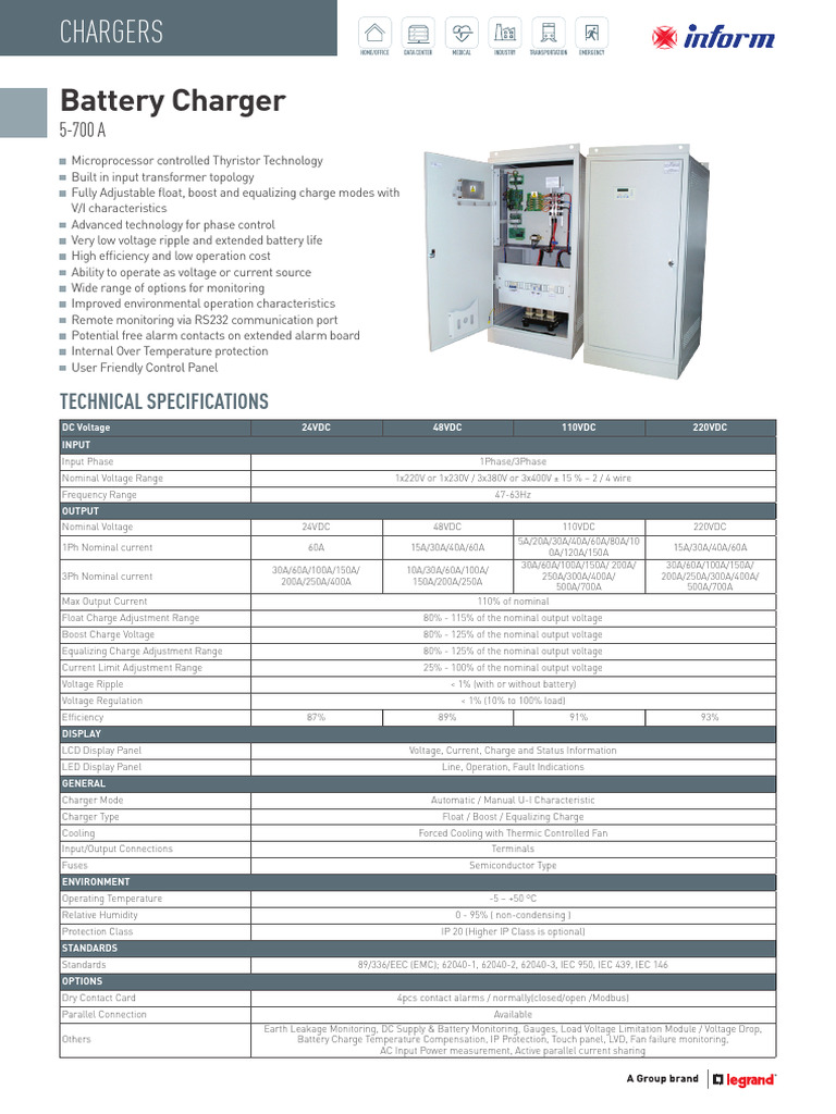 Advanced Thyristor Battery Chargers | PDF | Battery Charger | Electricity