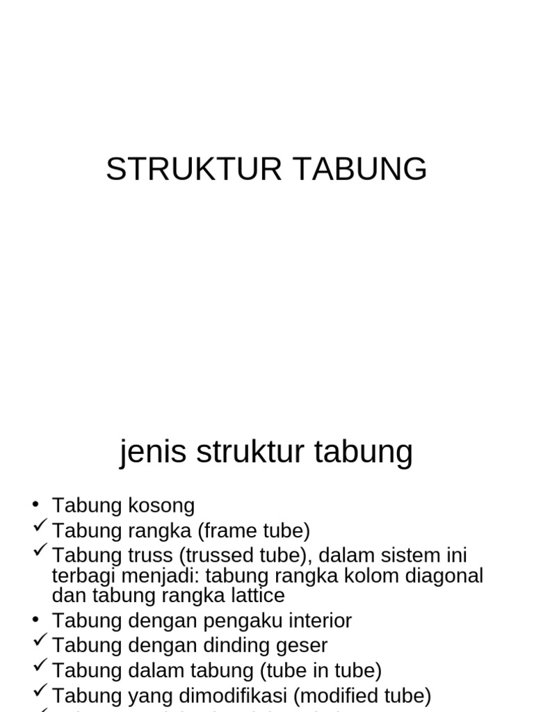 Struktur Tabung | PDF