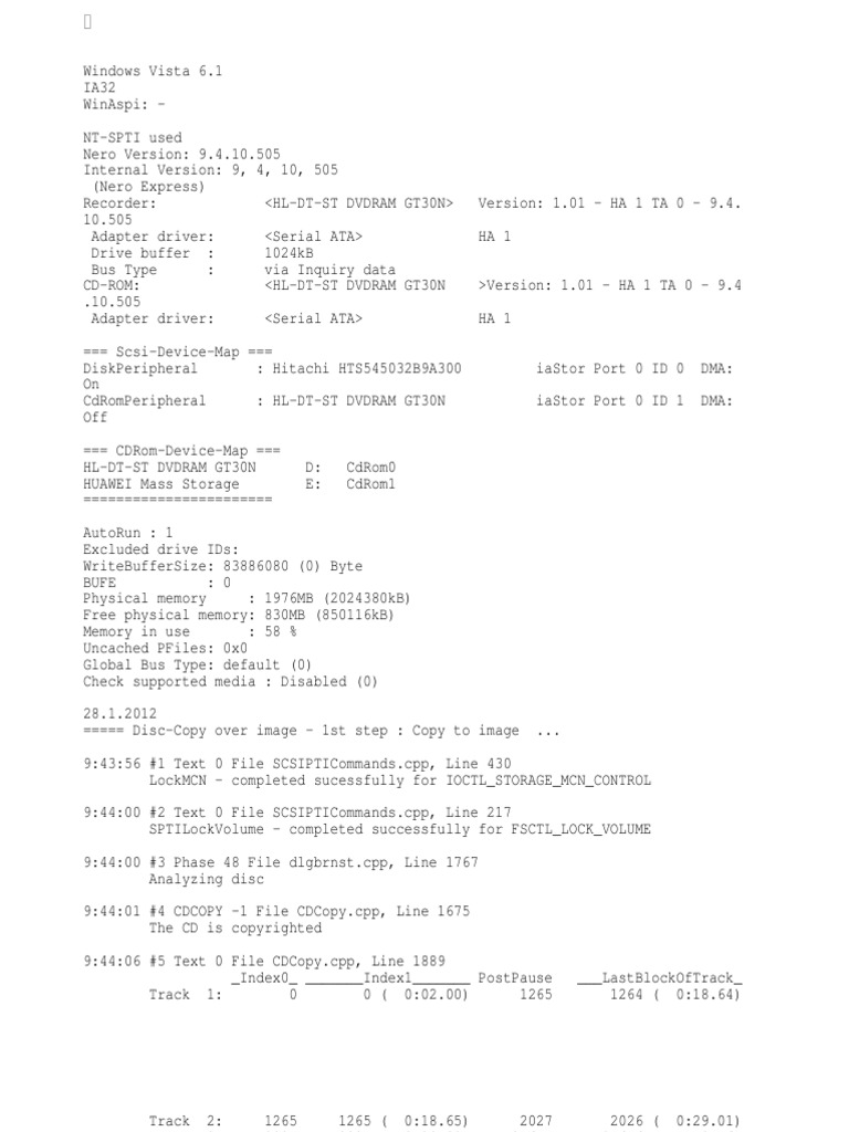 Log | PDF | Windows Registry | Cd Rom