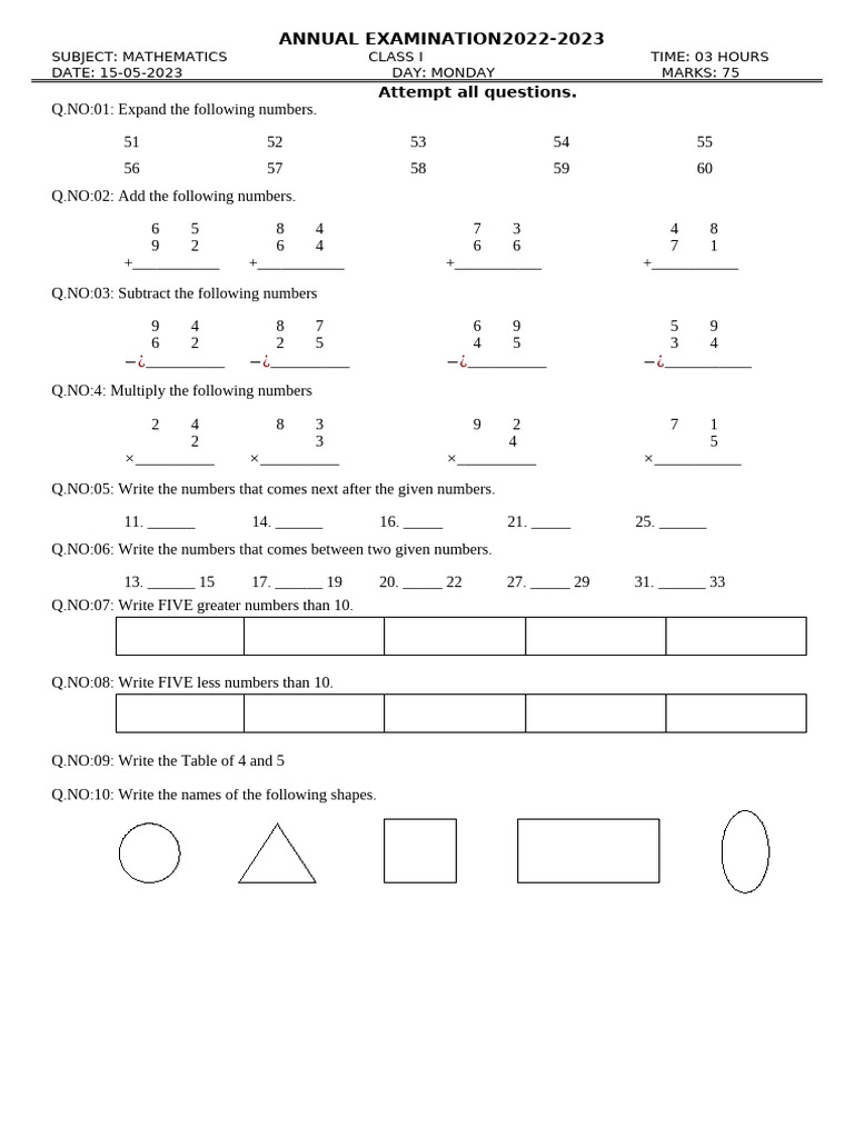 Math I | PDF
