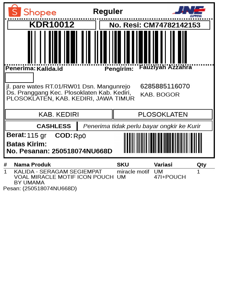 Get Return Label | PDF