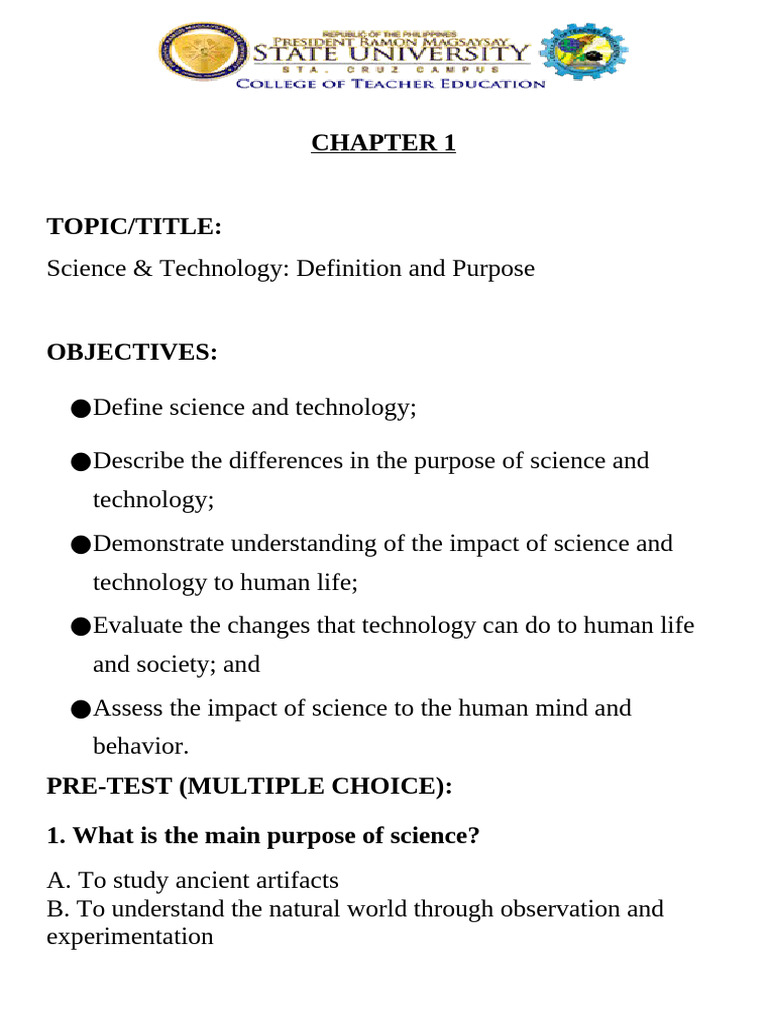 Gec 7 Science Technology and Society | PDF | Science