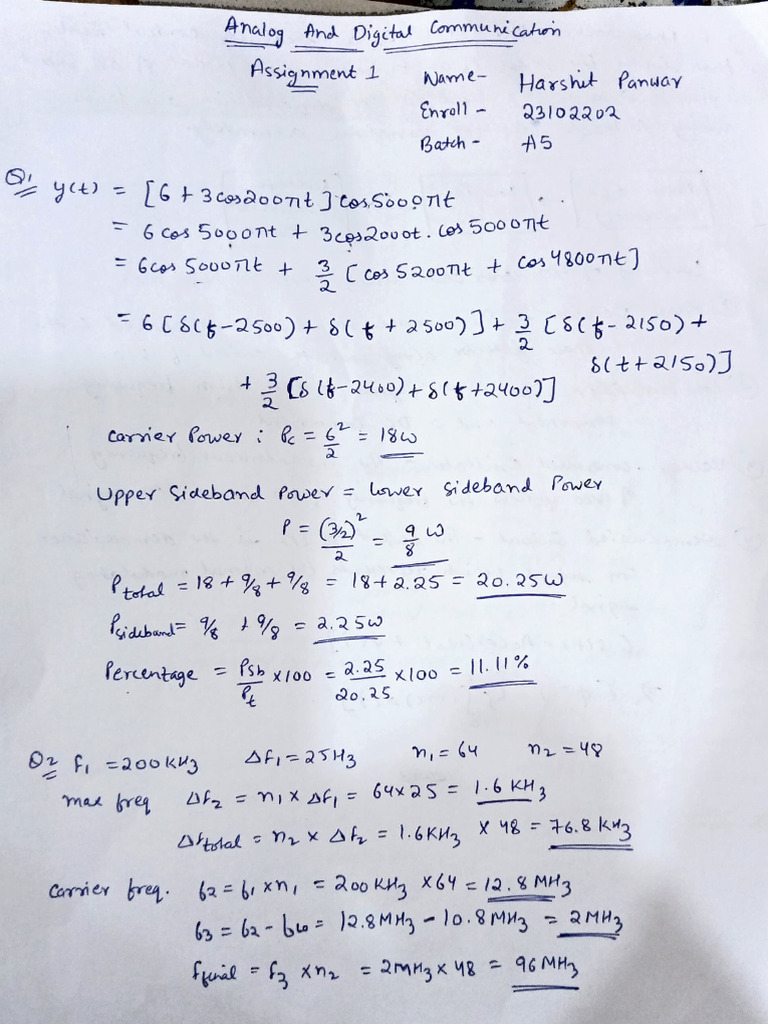 ADC Assignment 1 | PDF