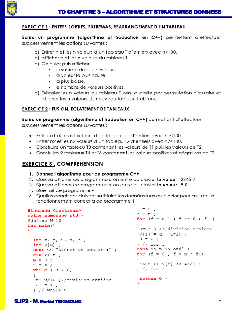 Algorithmes et Structures de Données en C++ | PDF | Développement de ...
