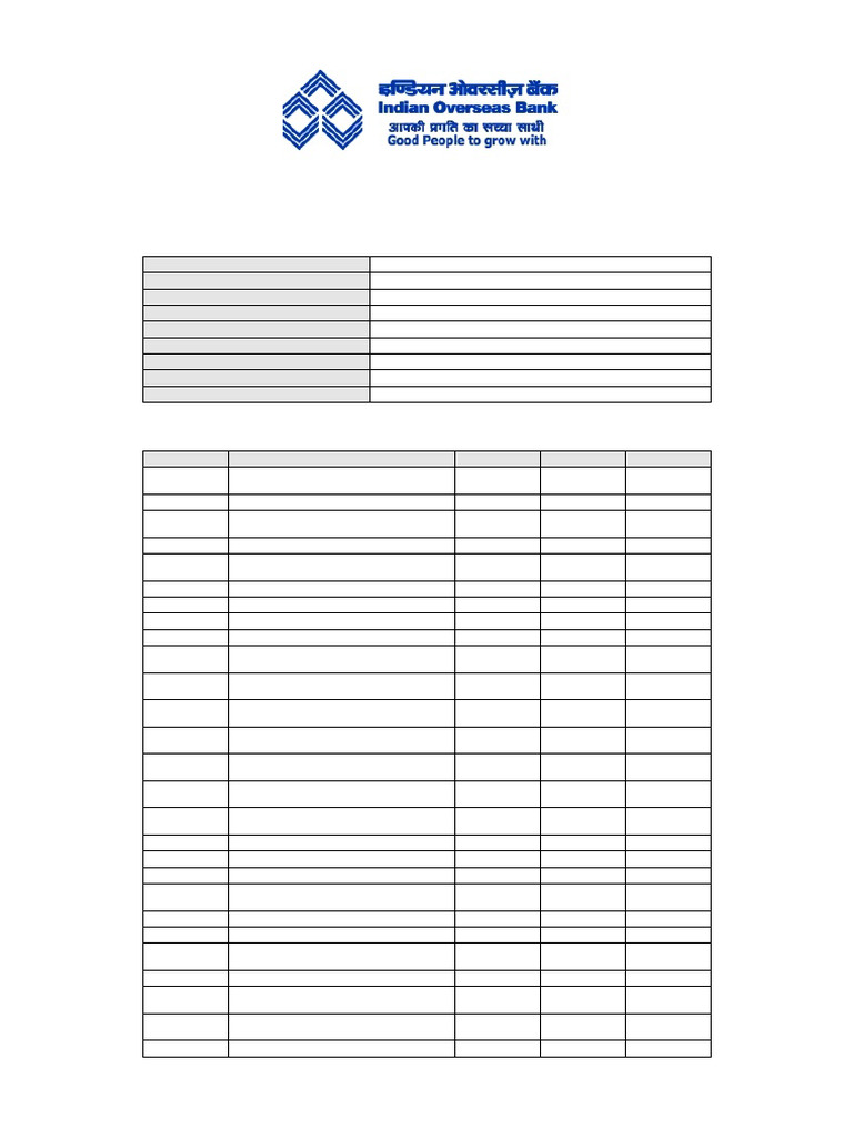 IOB Loan Statement ADV | PDF | Financial Services | Financial Economics