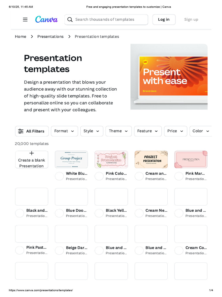 Free and Engaging Presentation Templates To Customize - Canva | PDF ...