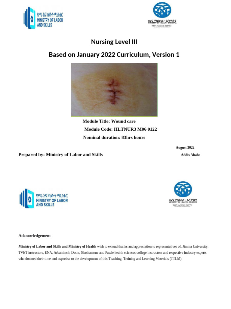 Wound Care Training Module Overview | PDF | Wound | Medical Specialties