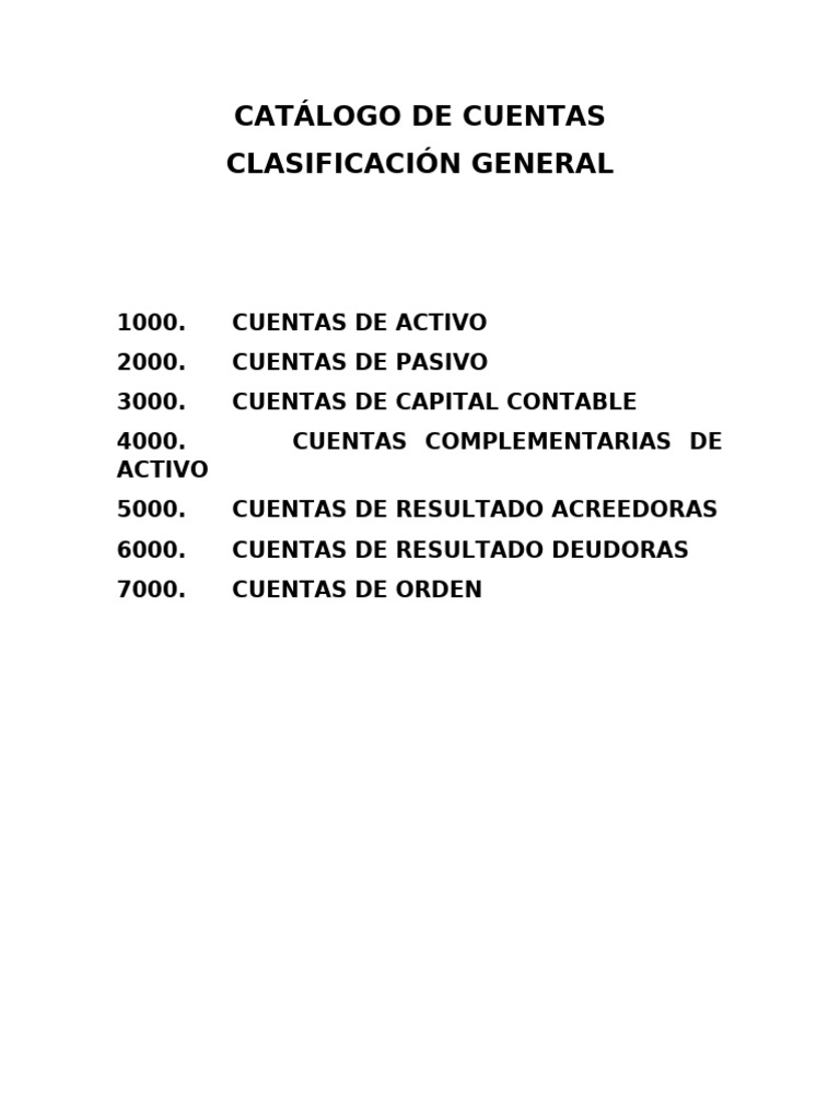 Catálogo de Cuentas Contables | PDF | Negocios económicos | Corporaciones