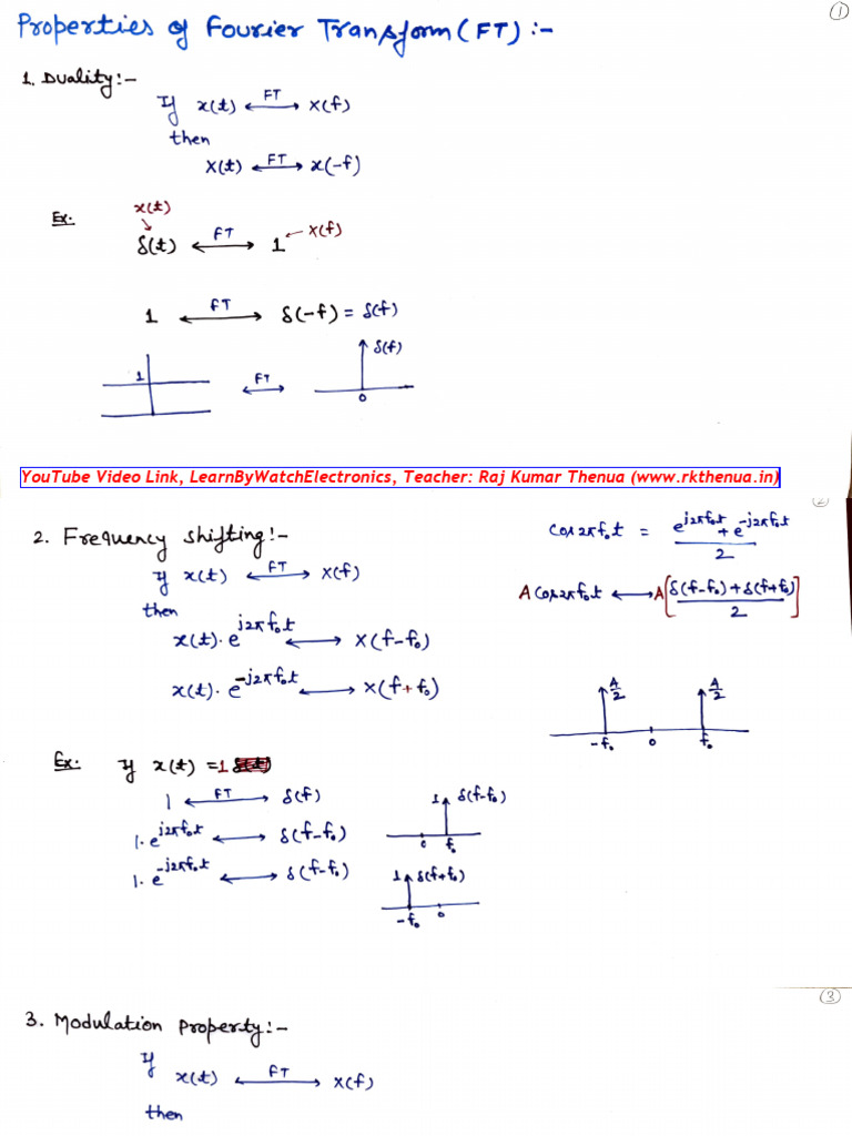 06 Properies of FT | PDF