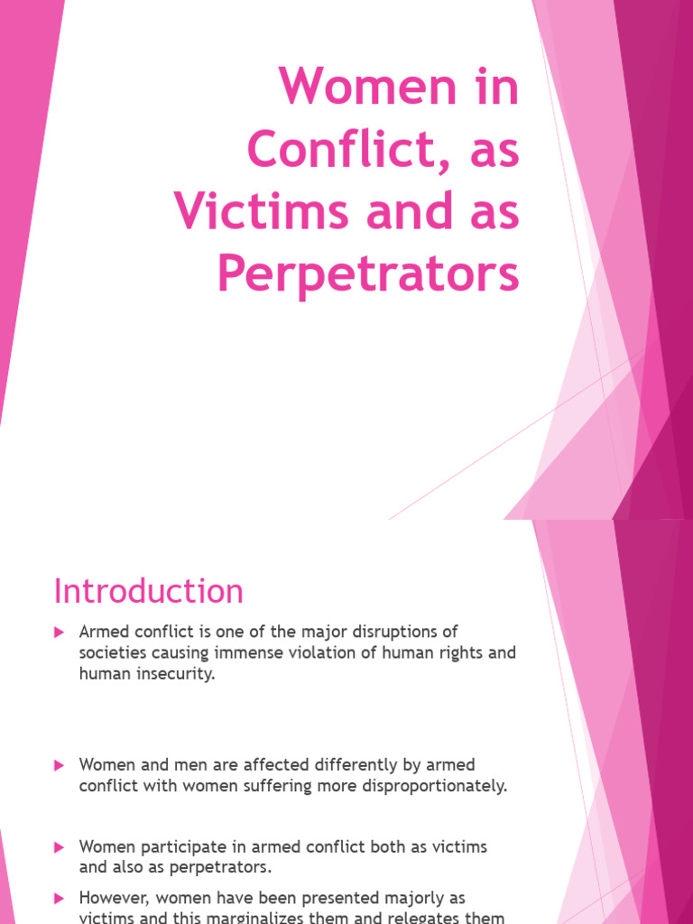 Women in Armed Conflict As Victims and Perpetrators | PDF | Violence
