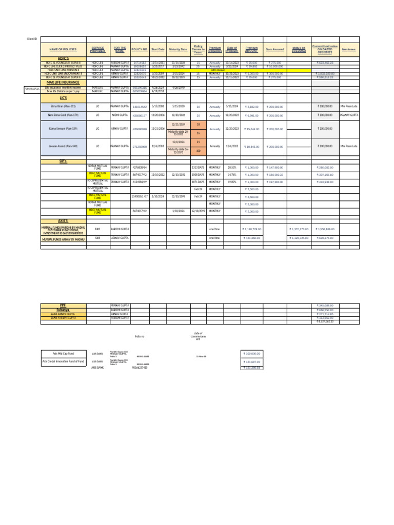 Updated Policies Update 05102023 | PDF | Life Insurance | Economy Of India