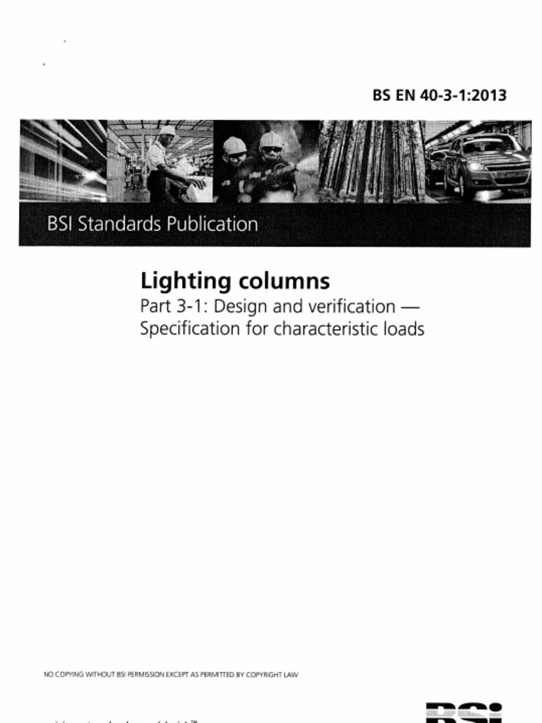 BS en 40-3!1!2013 Lighting Columns - Design and Verification ...