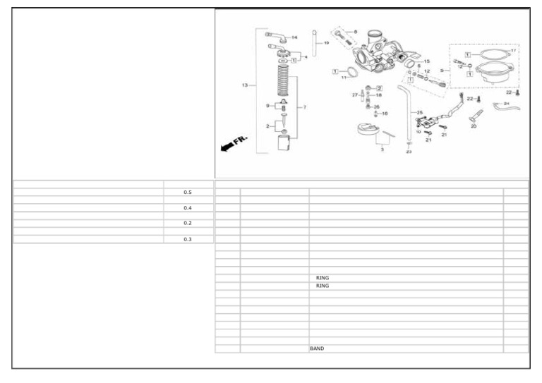 Splendor PRO Carburettor Parts List | PDF | Internal Combustion Engine ...