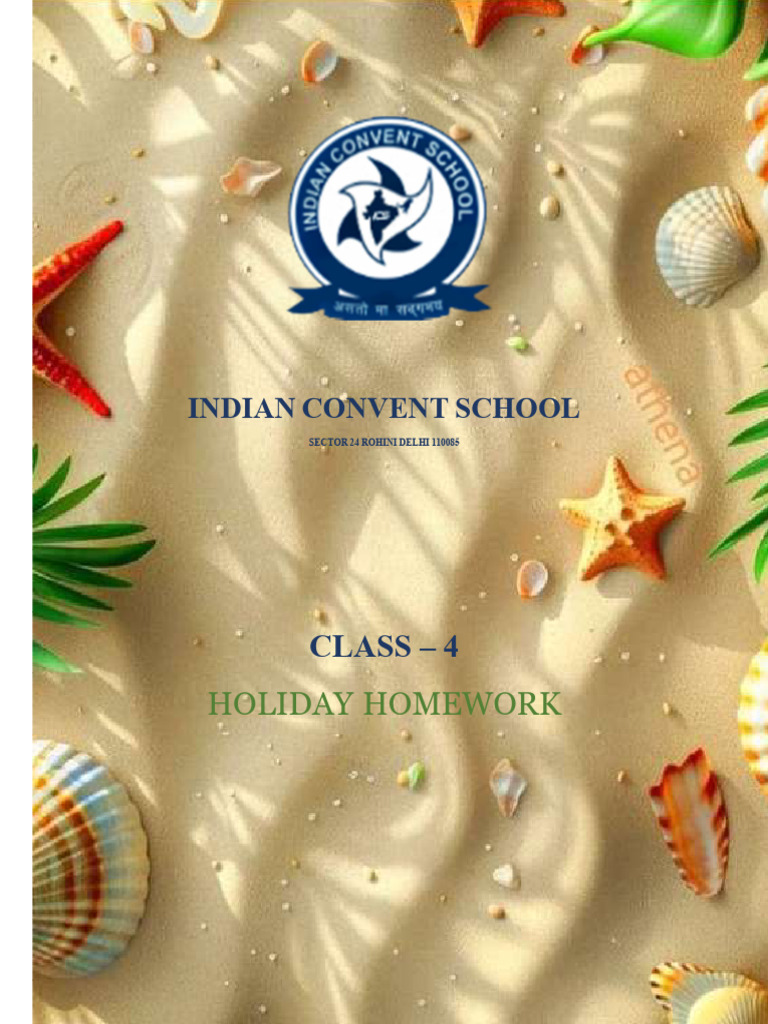 Holiday Homework Guide for Class 4 | PDF | Thermometer | Water