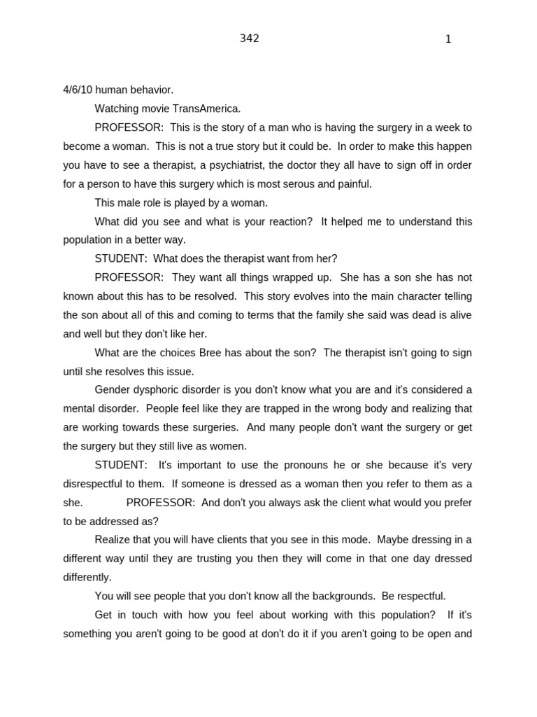 04.06 342 Class Notes | PDF | Rape | Sexual Harassment
