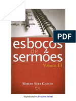 Esboços de Sermões Vol. 03 - Marcos Stier Calixto