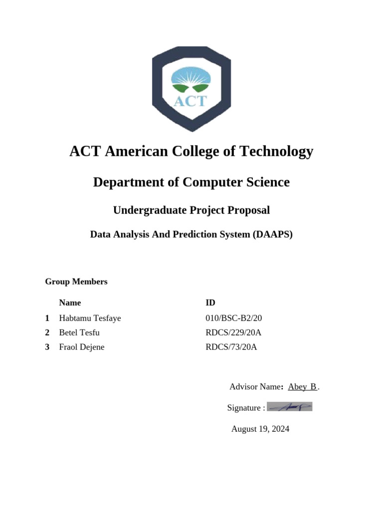 Data Analysis and Prediction System Proposal | PDF | Software Testing ...