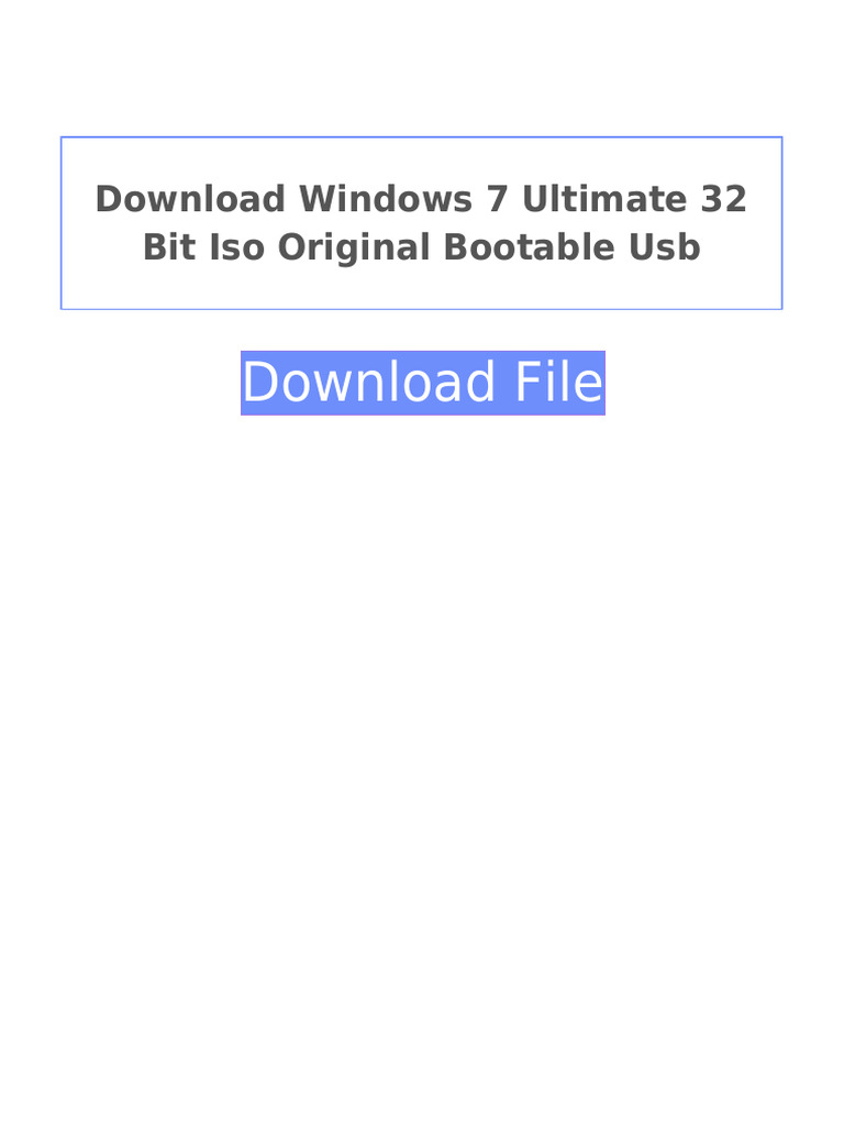 download windows 7 64 bit iso bootable usb