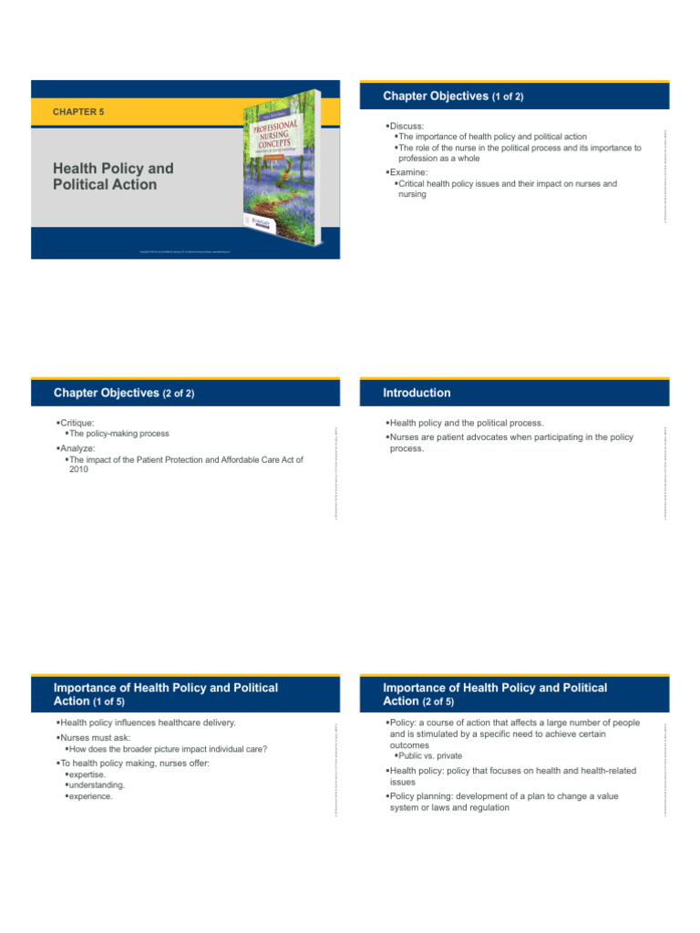 Slid CH05 | PDF | Health Policy | Nursing