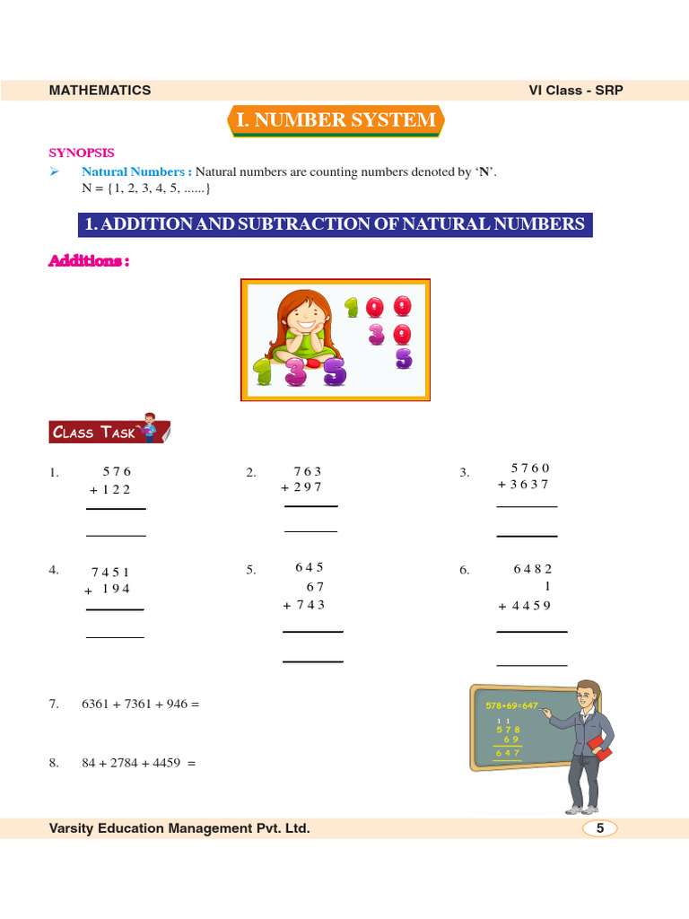 Class 6 Maths SRP Overview | PDF | Mathematics | Arithmetic
