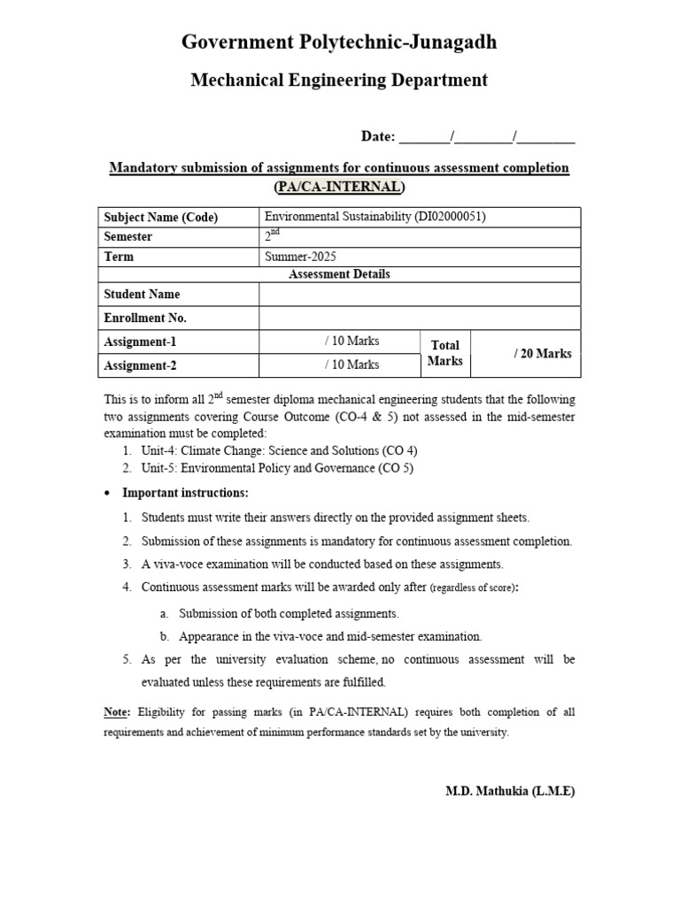 ES Assignment 1 & 2 Gujarati | PDF
