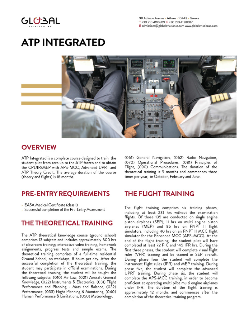 Atp Integrated: Homework Assignments - Successful Completion in | PDF ...