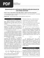 Download Determinao da difuso molecular atravs de uma clula de Arnold by Daiane Castelo Vermelho SN87414033 doc pdf