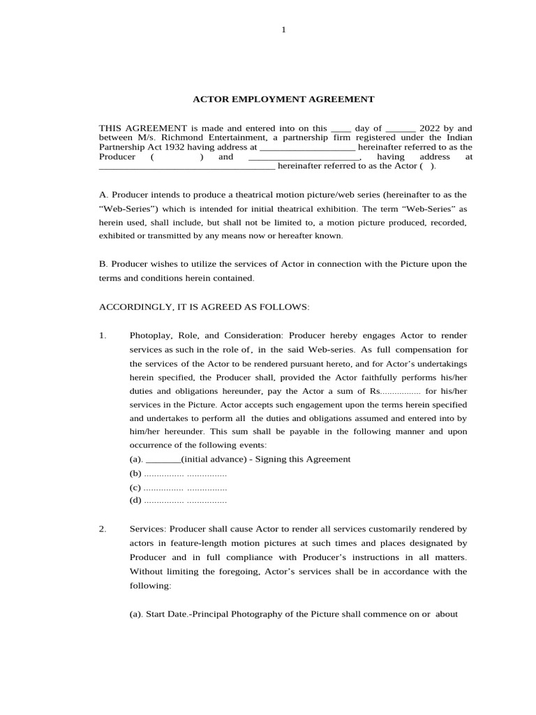 Proposed Film MBC | PDF | Breach Of Contract | Justice
