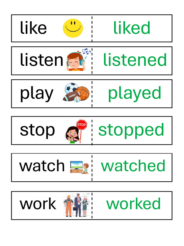 Simple Past Verb Forms Guide | PDF