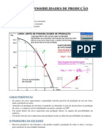 Curva de Possibilidades de Produção: Pressupostos