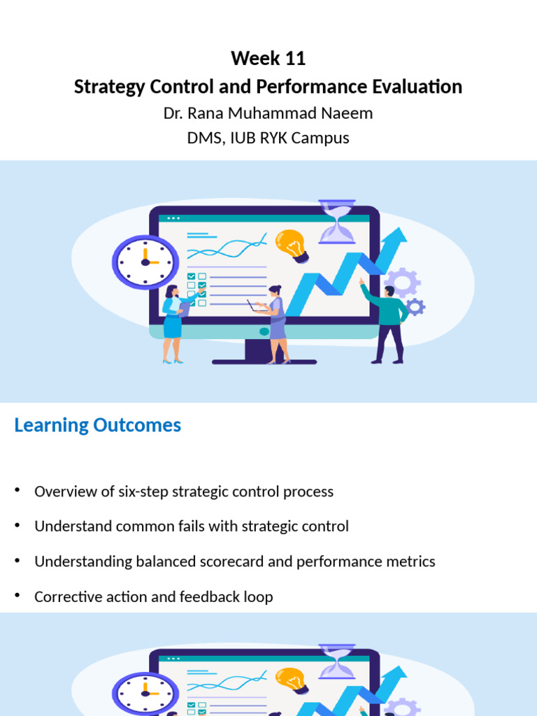Week - 11 - Strategic Control and Performance Evaluation | PDF ...