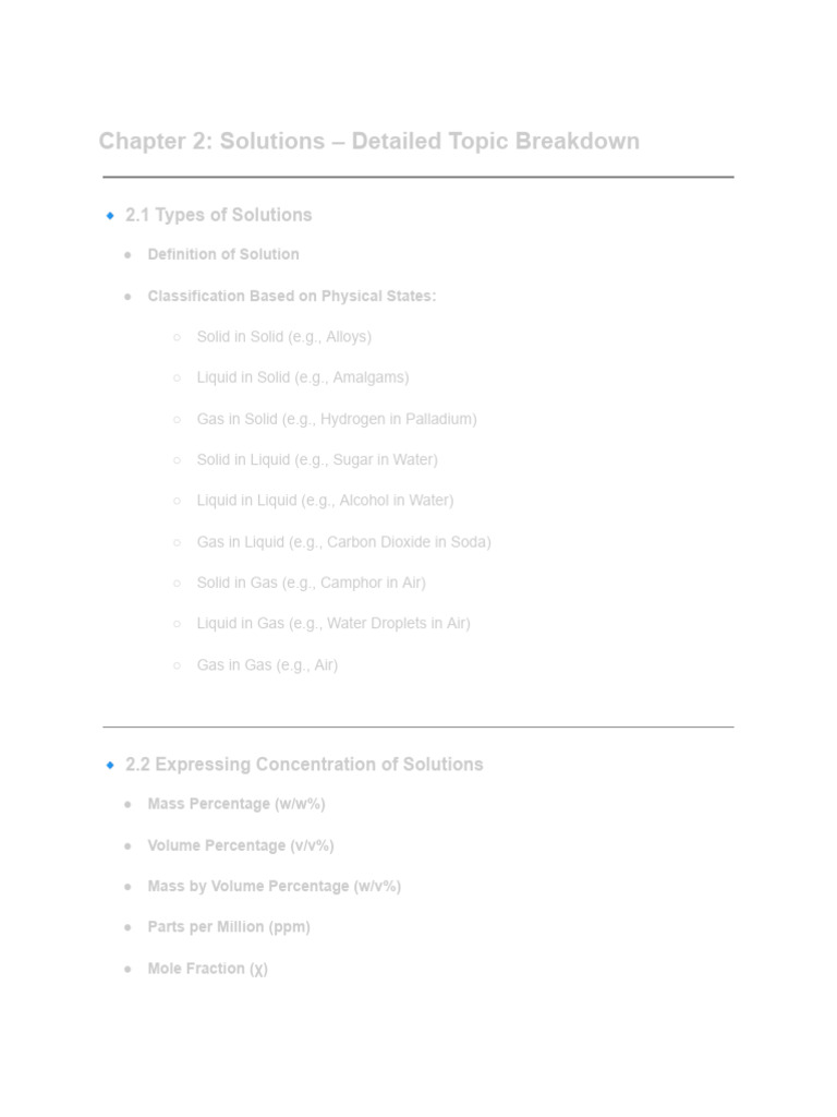 Types and Properties of Solutions | PDF | Solubility | Transparent ...