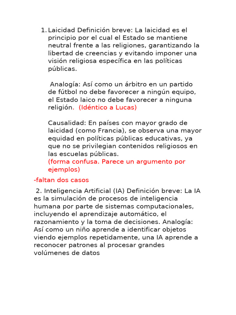 Laicidad Definición Breve | PDF