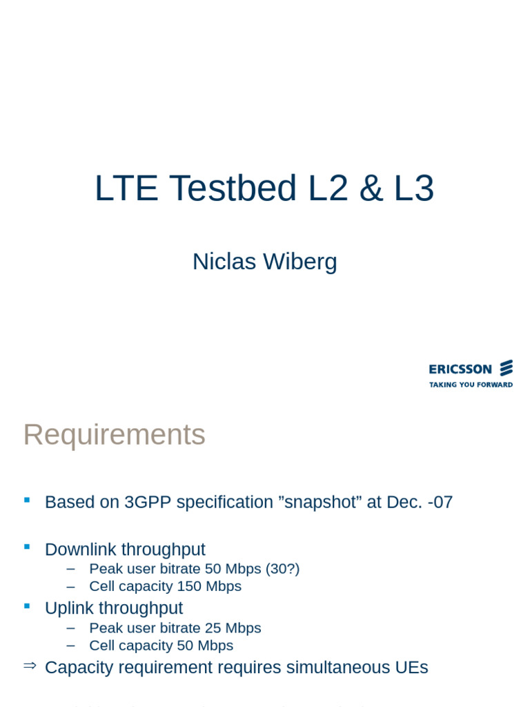 LTE Course - LTE Testbed L2 & L3 | PDF | Network Protocols ...