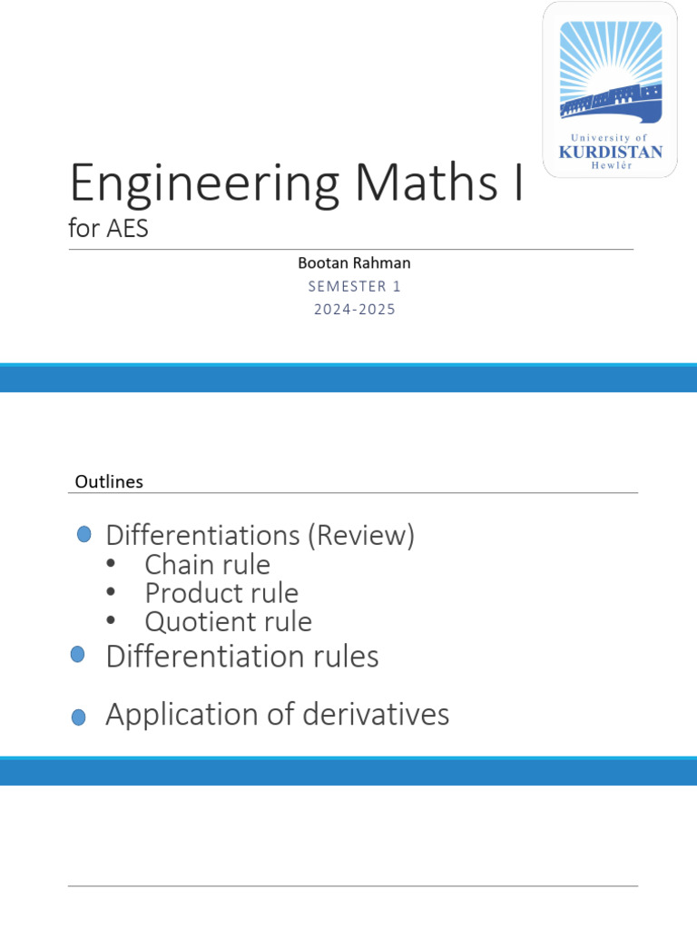 Differentiation Rules and Applications | PDF | Trigonometric Functions ...