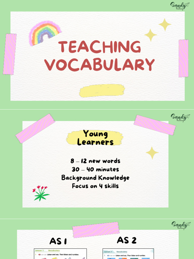Teaching Vocabulary to Young Learners | PDF | Learning | Human ...