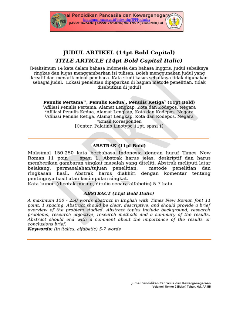 Panduan Penulisan Jurnal Pendidikan | PDF