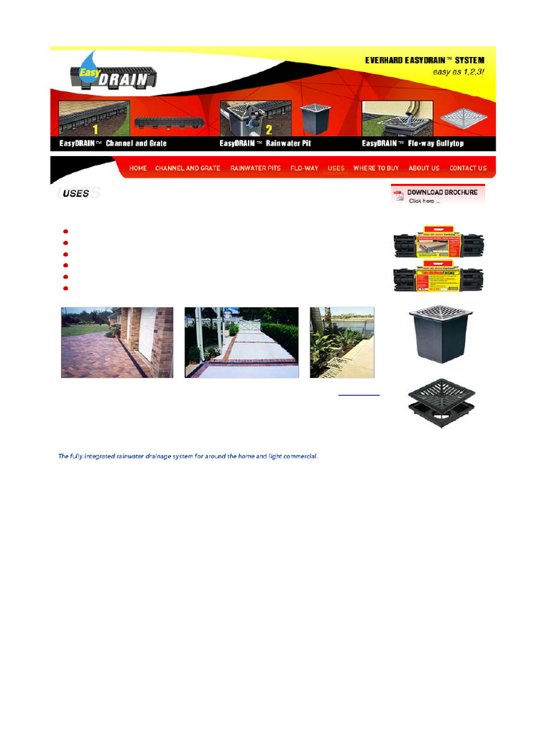 EasyDrain™ Installation Locations Guide | PDF