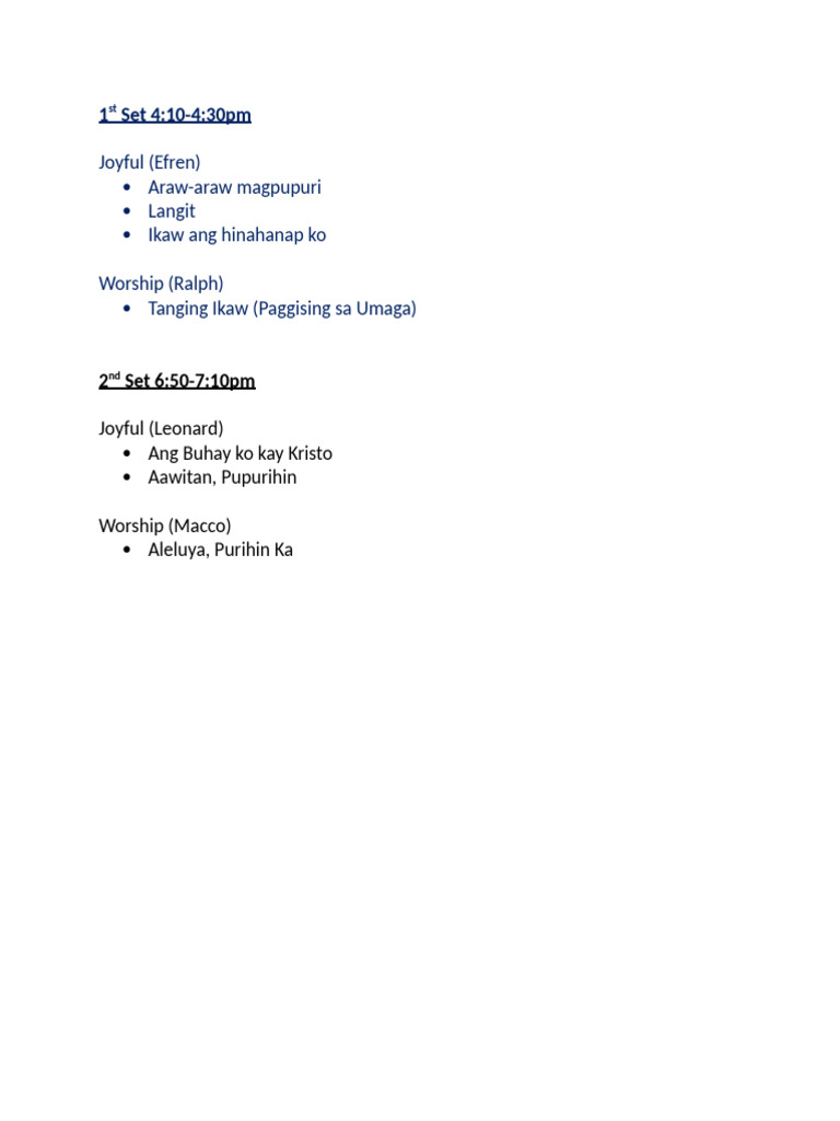 1st Set 4 | PDF