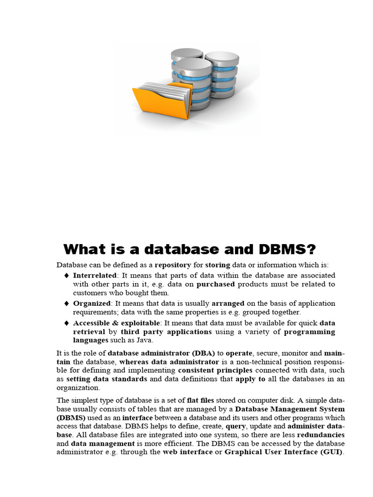 Understanding Databases and DBMS | PDF | Databases | Relational Database