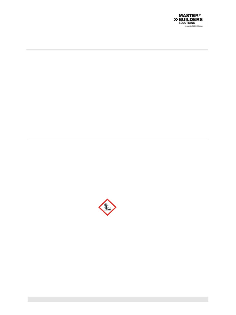 MasterSeal PG 470 Safety Data Sheet | PDF | Toxicity | Dangerous Goods