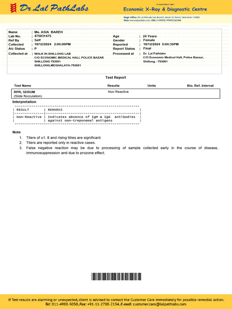 Comprehensive Blood Test Results | PDF | Hepatitis B | Hepatitis C