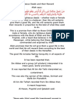 Righteous Deeds and Their Reward