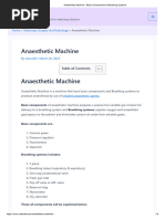 Anesthesia Machine Safety Checklist | PDF | Anesthesia | Respiration