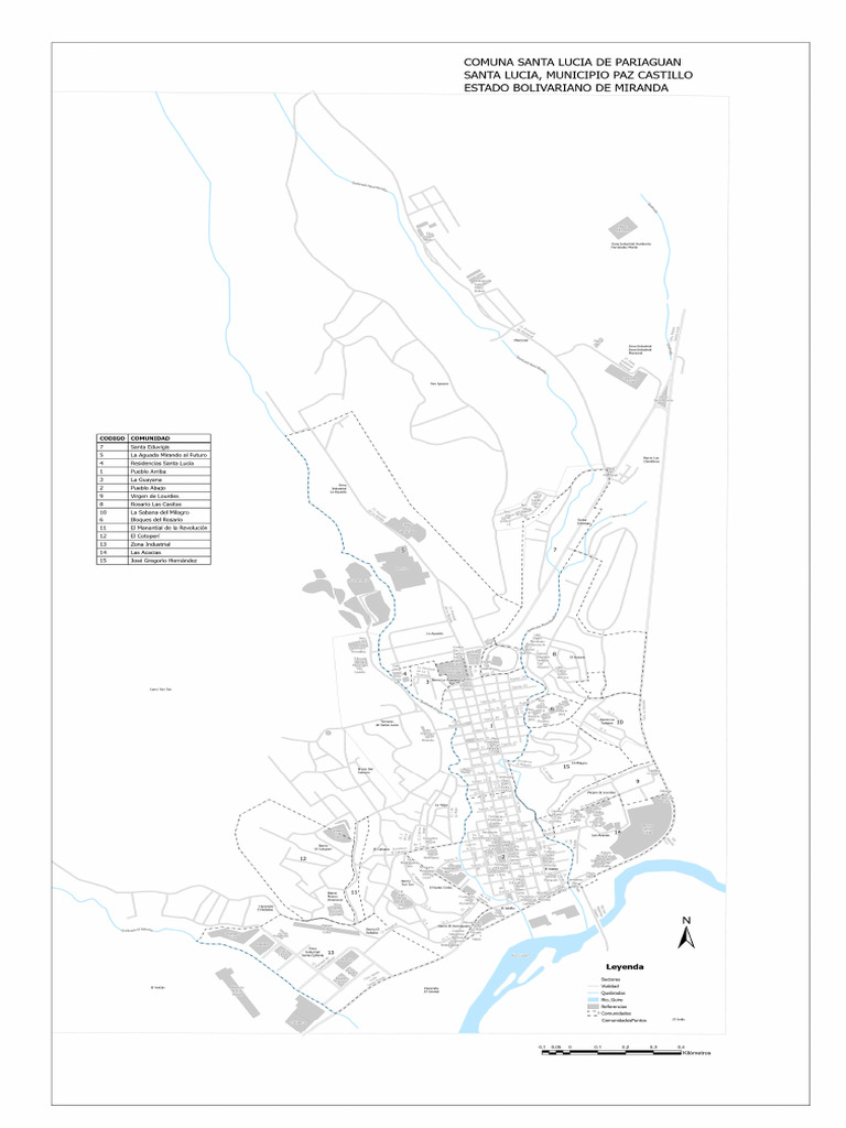Mapa Comunidad Santalucia Del Tuy | PDF