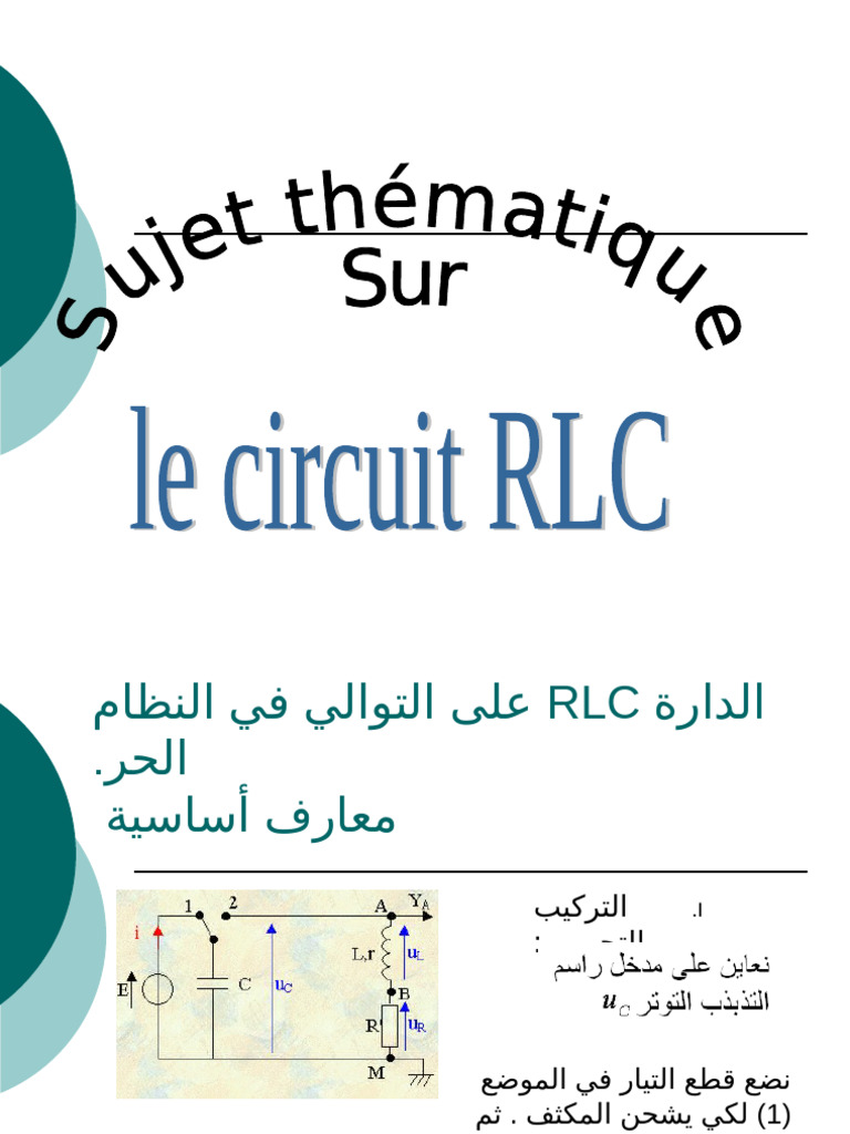 Présentation Du Circuit RLC | PDF